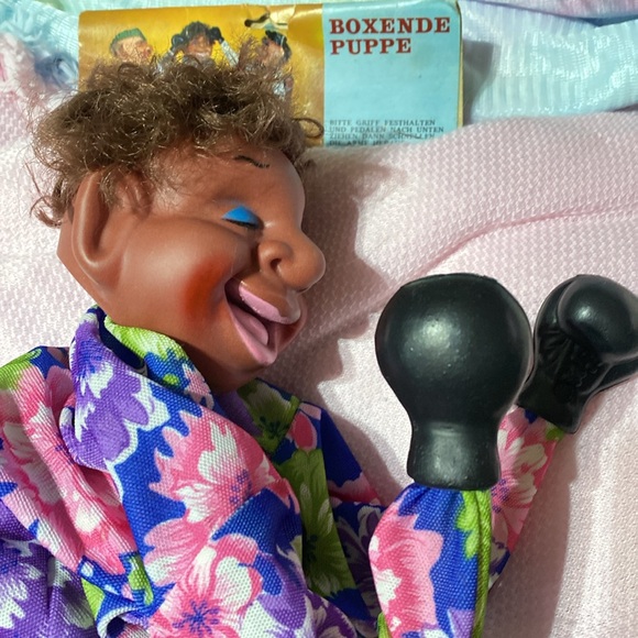 Vintage new with package boxing puppet, funny dazed character - Picture 3 of 4